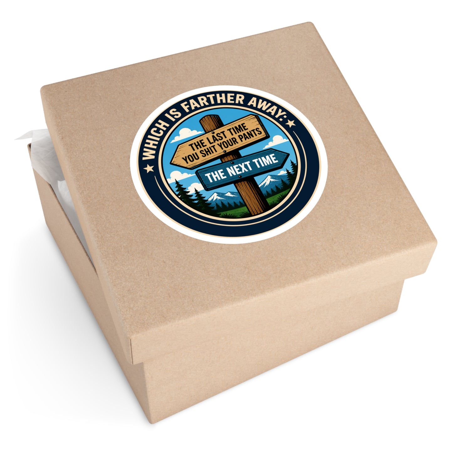 Which is Further - Round Stickers