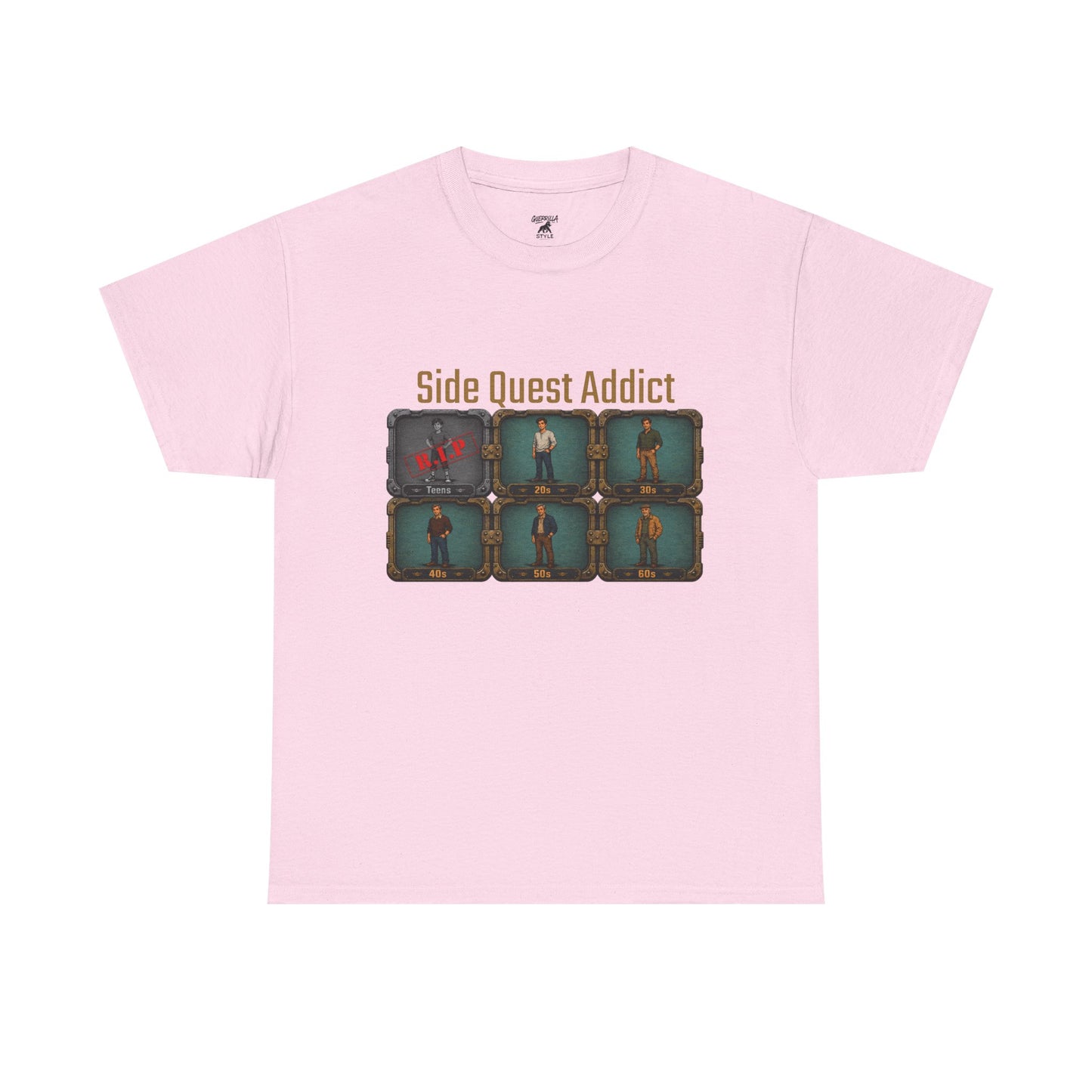 Side Quest Addict - Unisex Heavy Cotton Tee