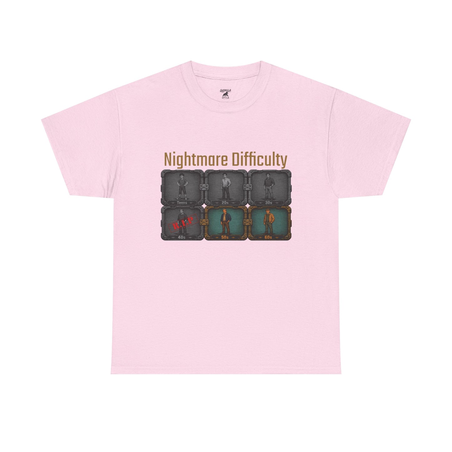 Nightmare Difficulty - Unisex Heavy Cotton Tee