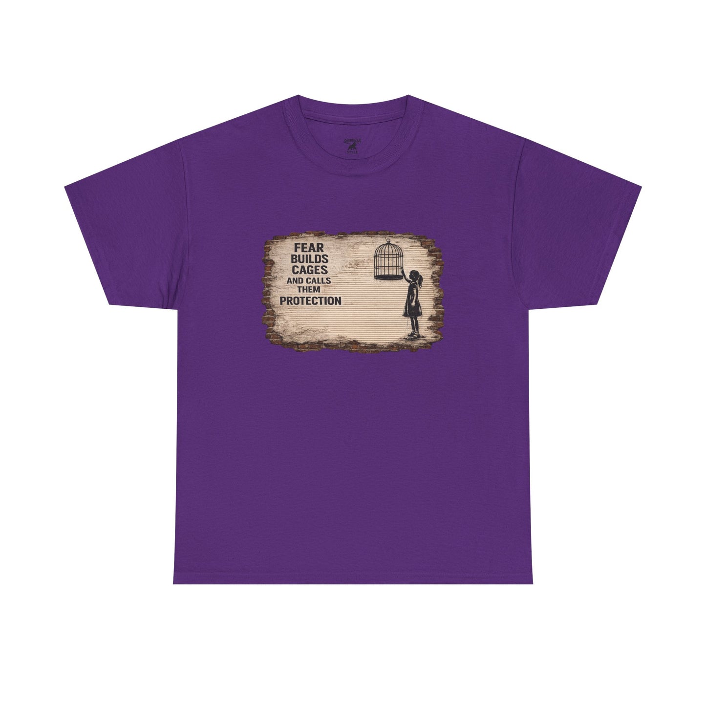 Fear Builds Cages - Unisex Heavy Cotton Tee