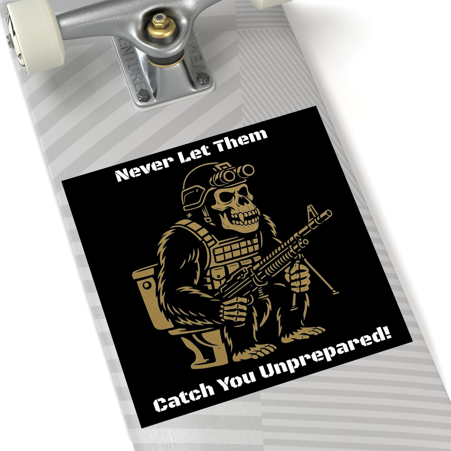 Humorous Military Gorilla Stickers, Funny Gifts for Men, Tactical Decor, Unique Wall Art, Cool Stickers for Outdoor Enthusiasts