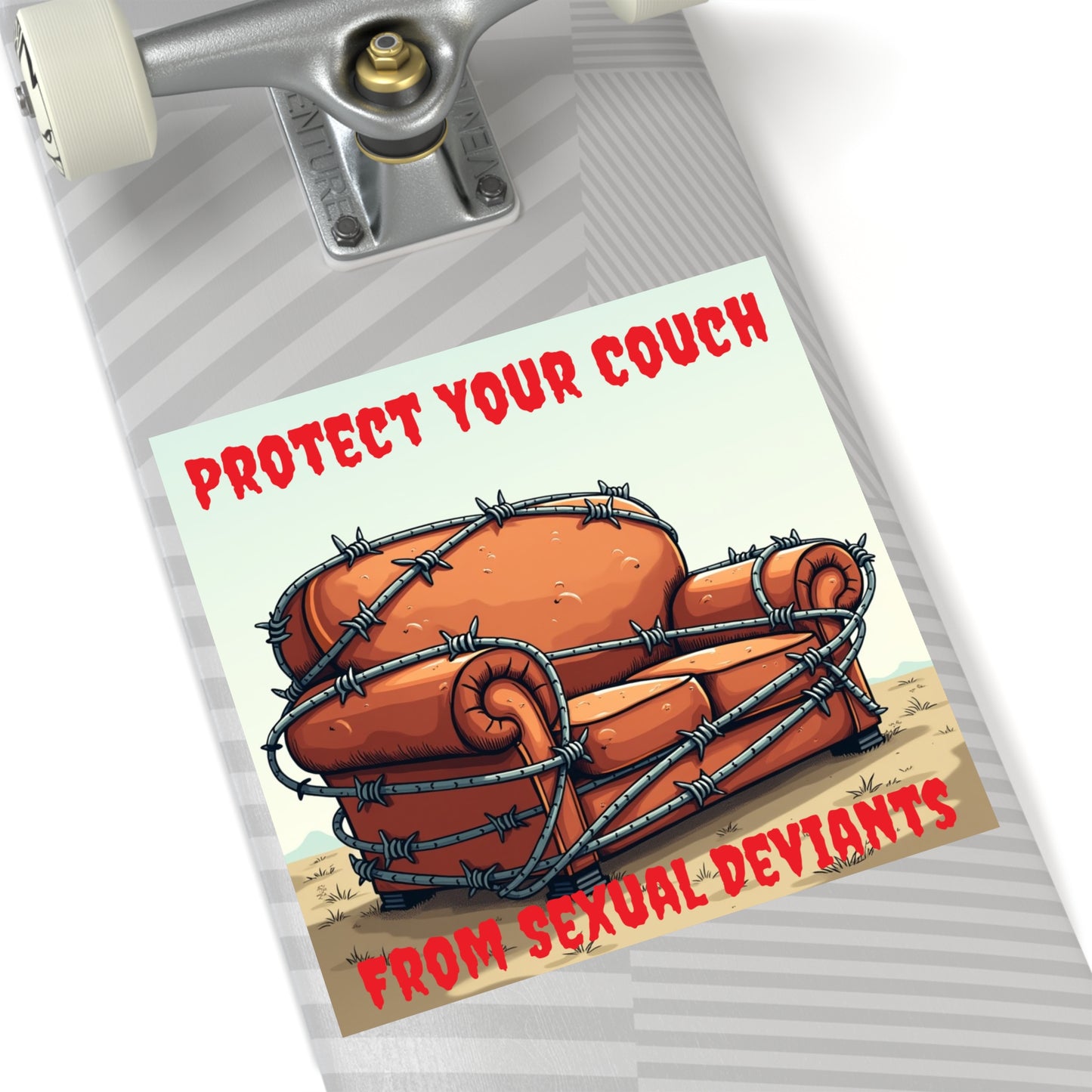Protect Your Couch - Square Stickers