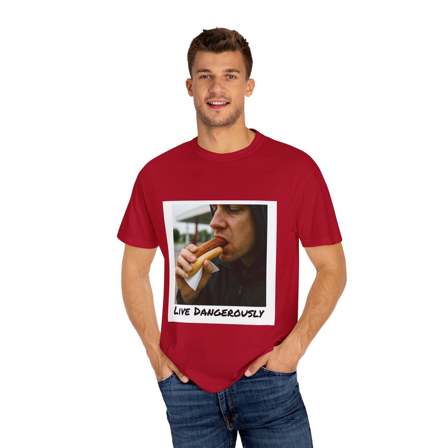 Live Dangerously - Unisex Graphic Print T-Shirt