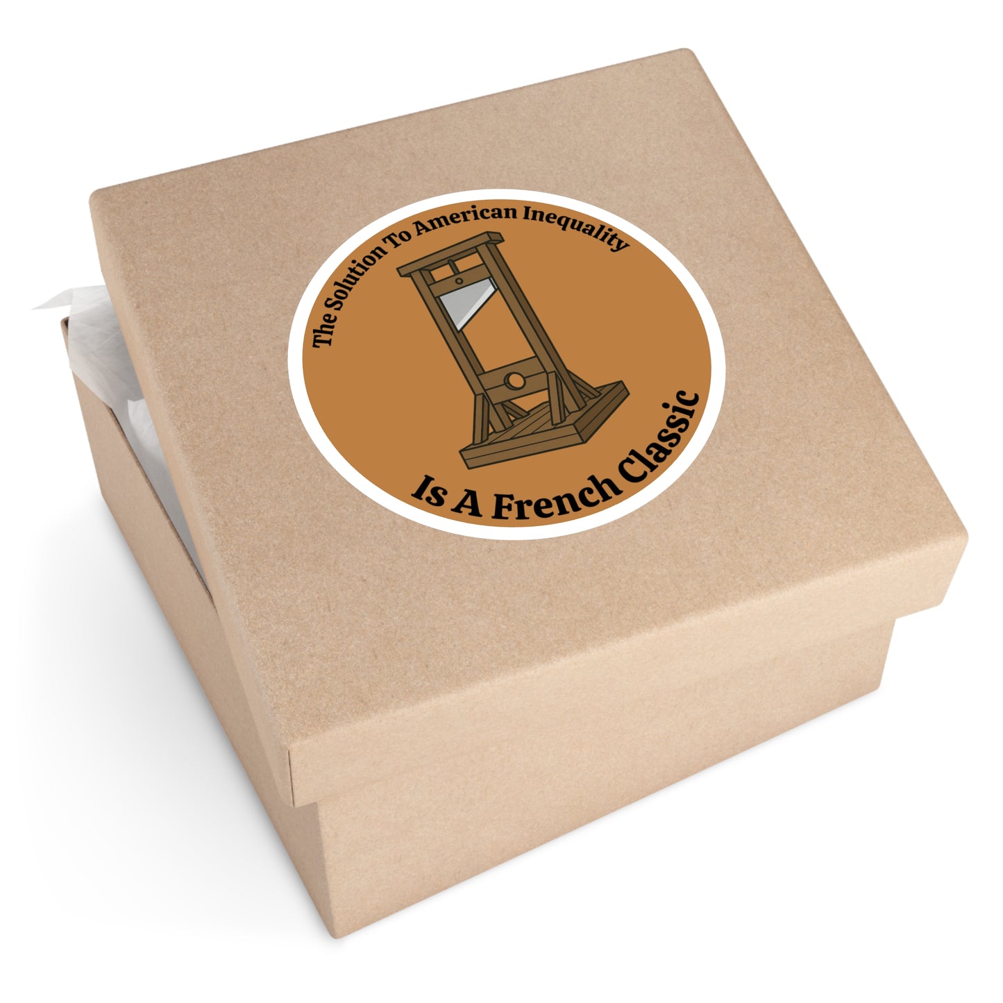 French Classic - Round Vinyl Sticker