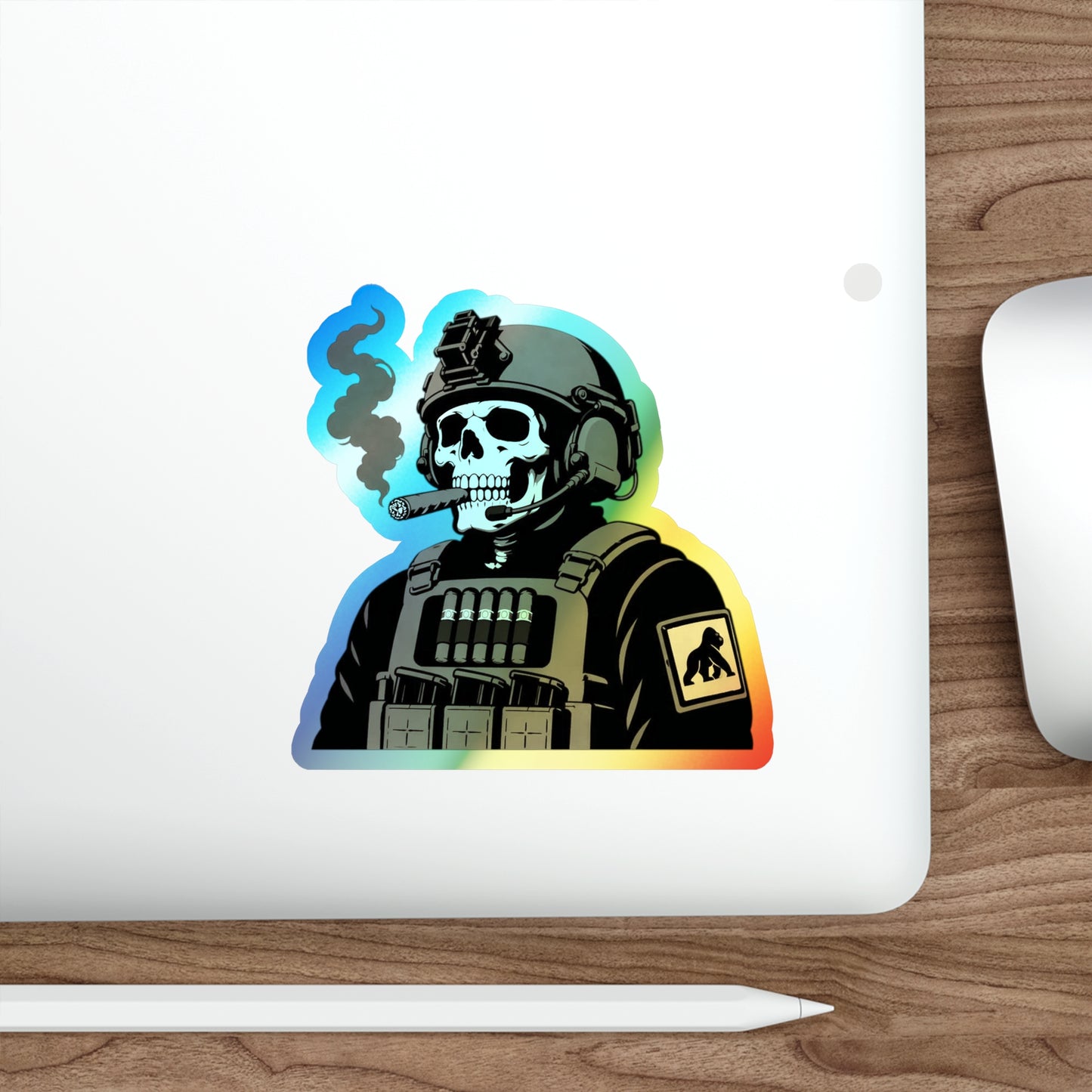 Tactical Smoke - Holographic Die-cut Stickers
