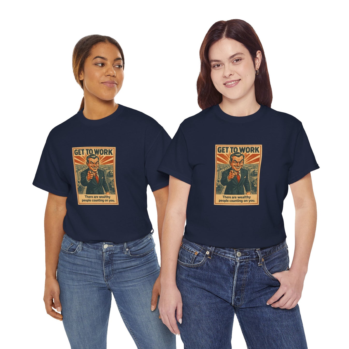 Get To Work - Unisex Heavy Cotton Tee
