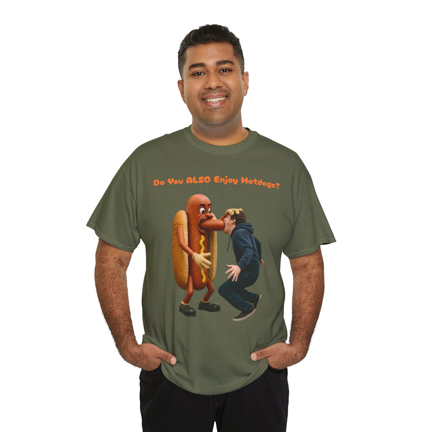 Do You ALSO Enjoy Hotdogs? -  Unisex Heavy Cotton Tee