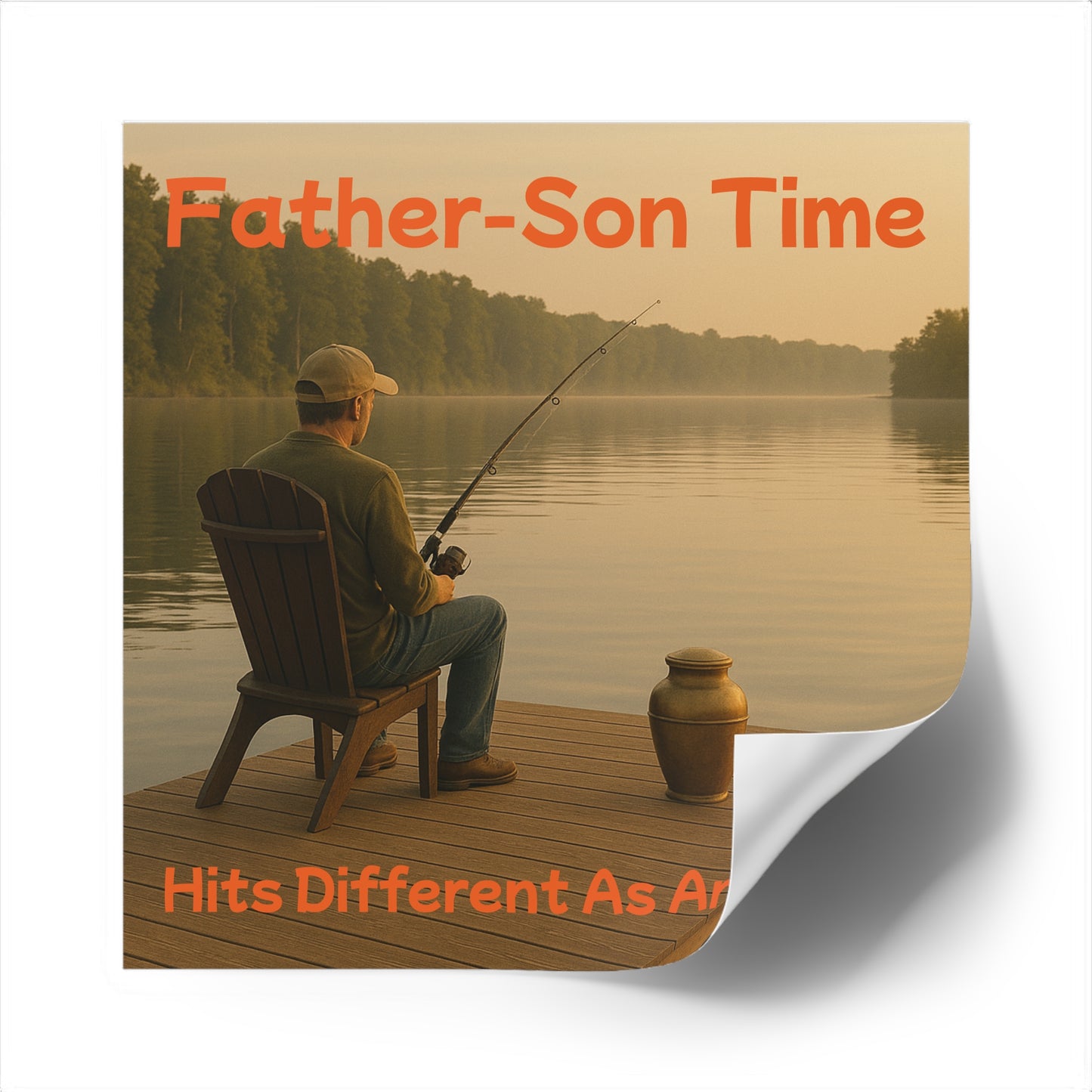 Father-Son Time - Square Sticker