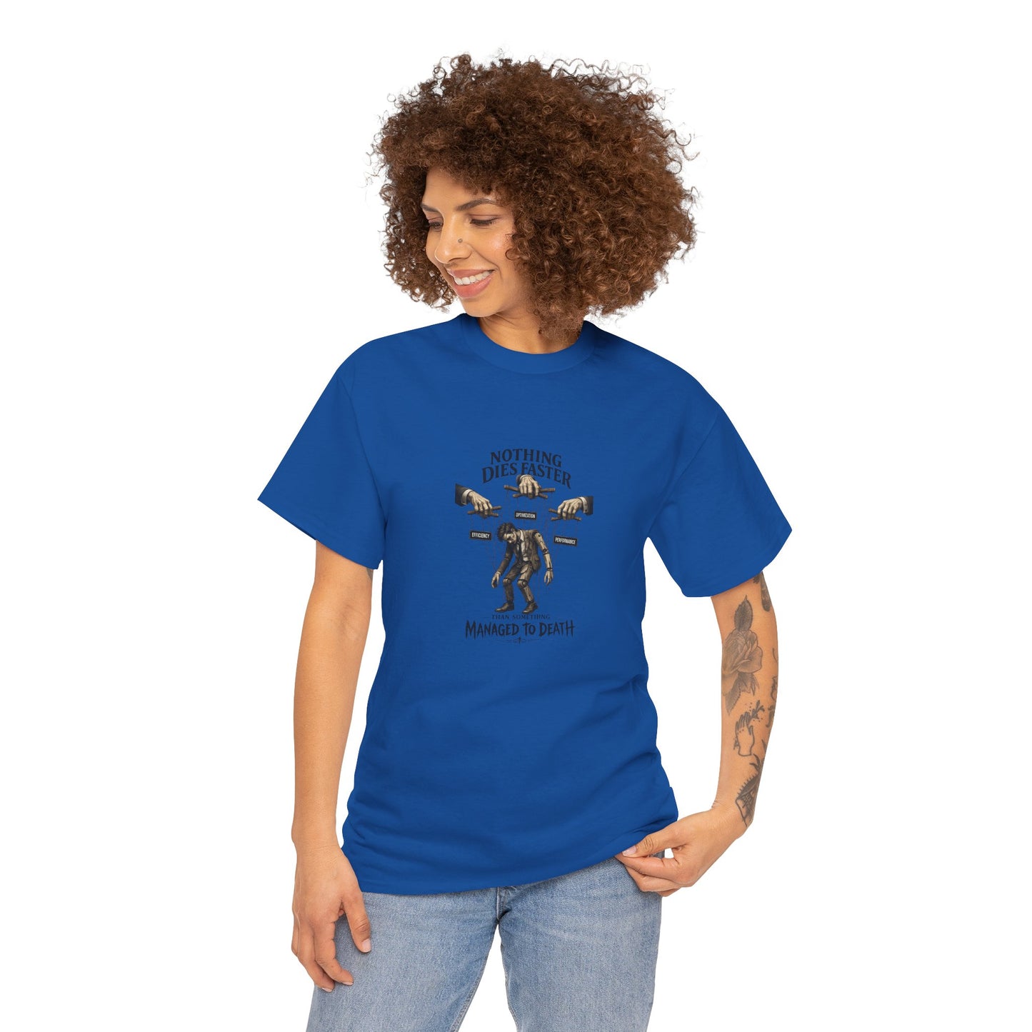 Managed to Death - Unisex Heavy Cotton Tee