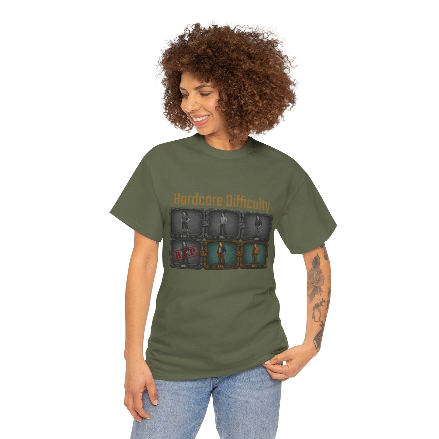 Hardcore Difficulty - Unisex Heavy Cotton Tee