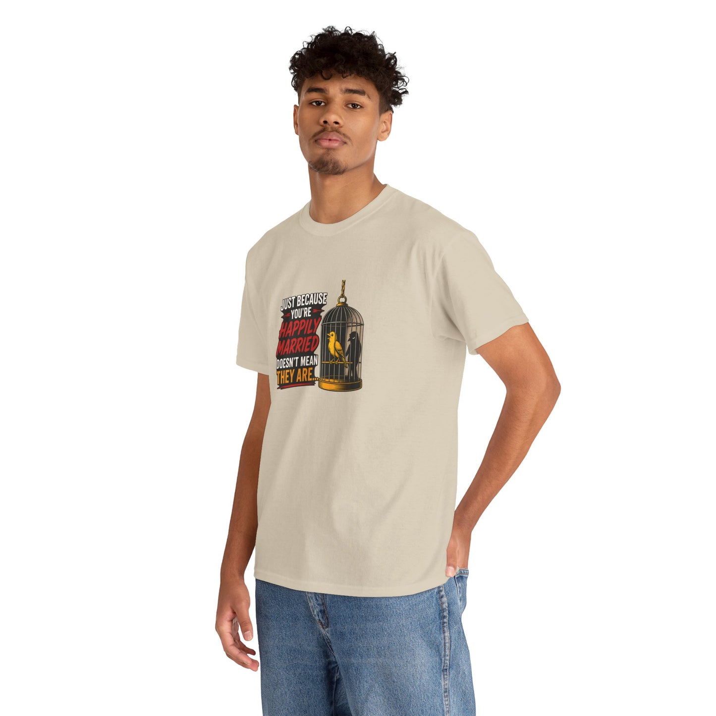 Happily Married - Unisex Heavy Cotton Tee