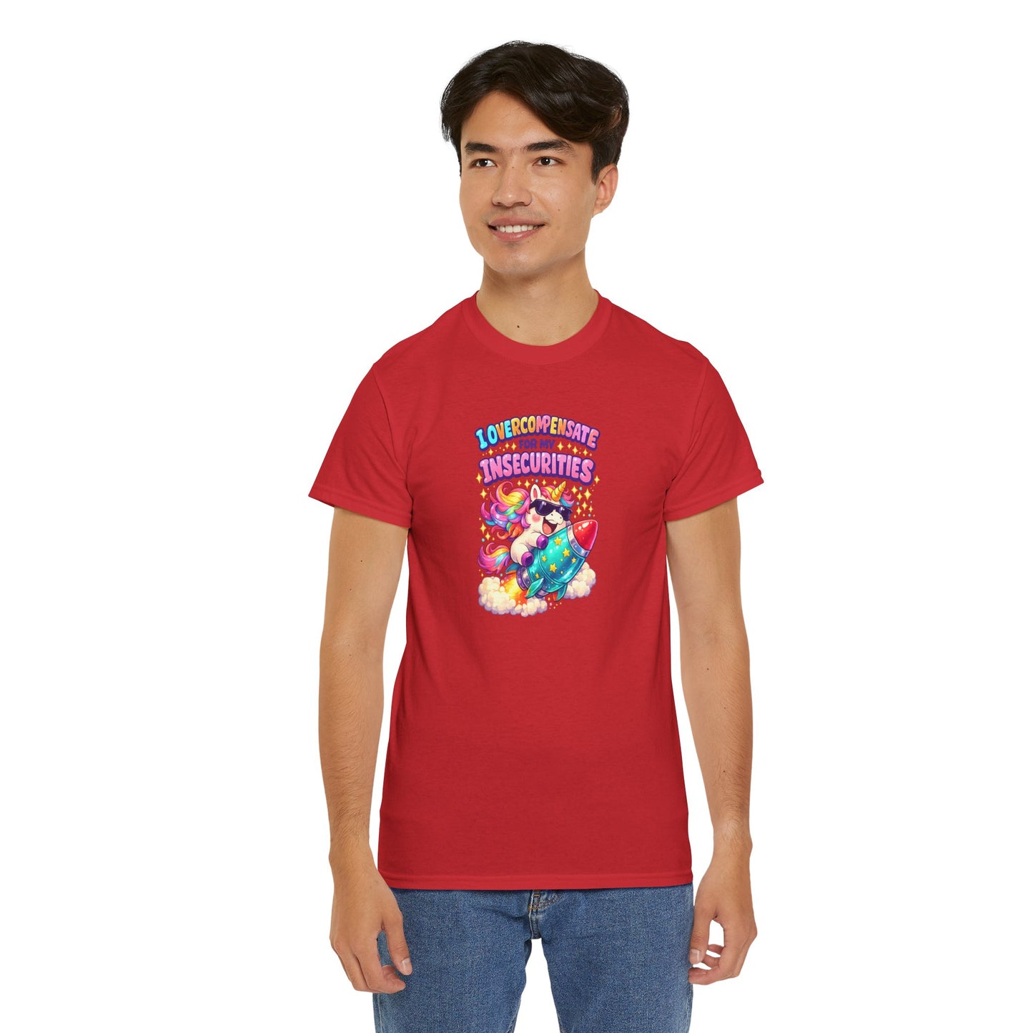 Overcompensate - Unisex Heavy Cotton Tee