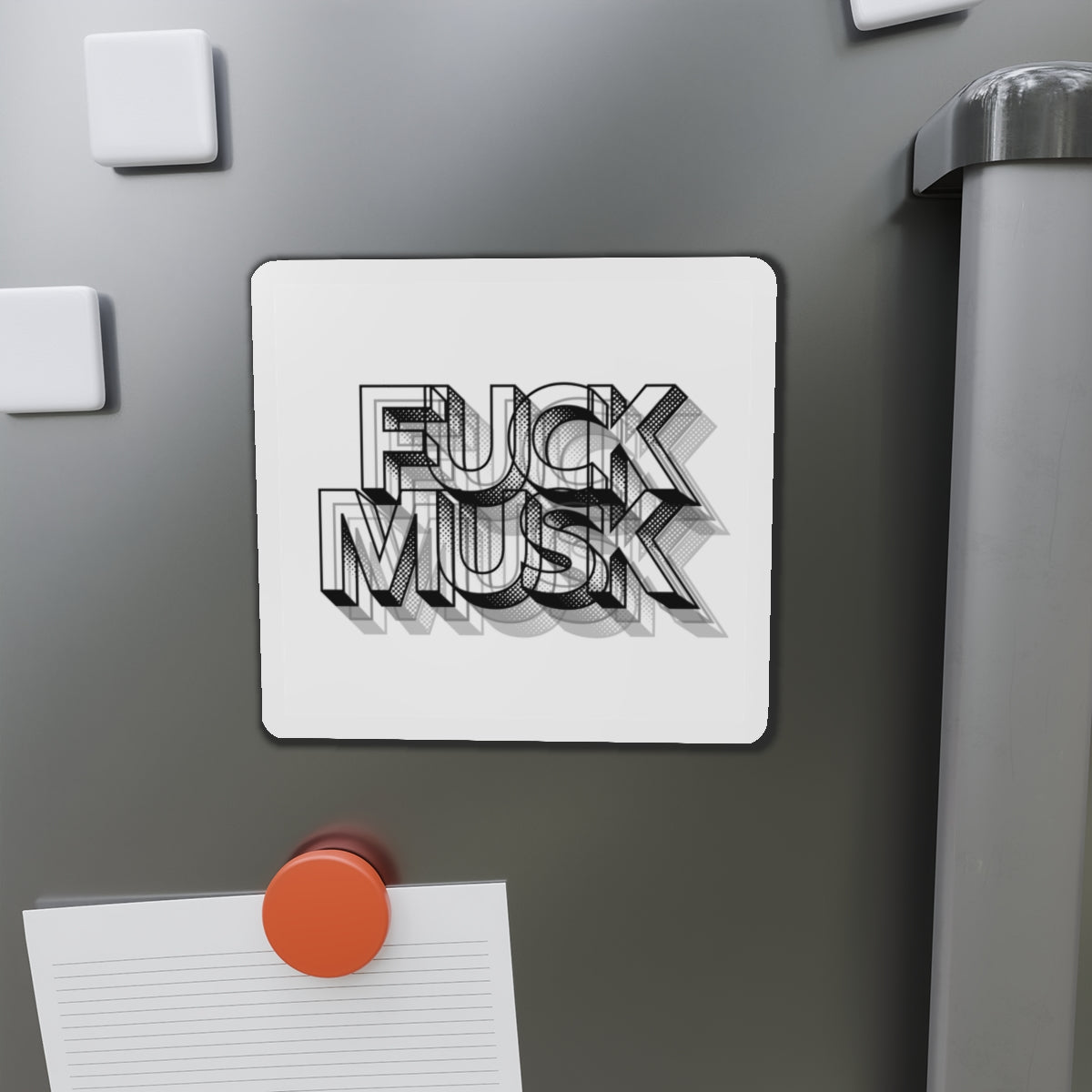 FUCK MUSK - Die-Cut Magnet