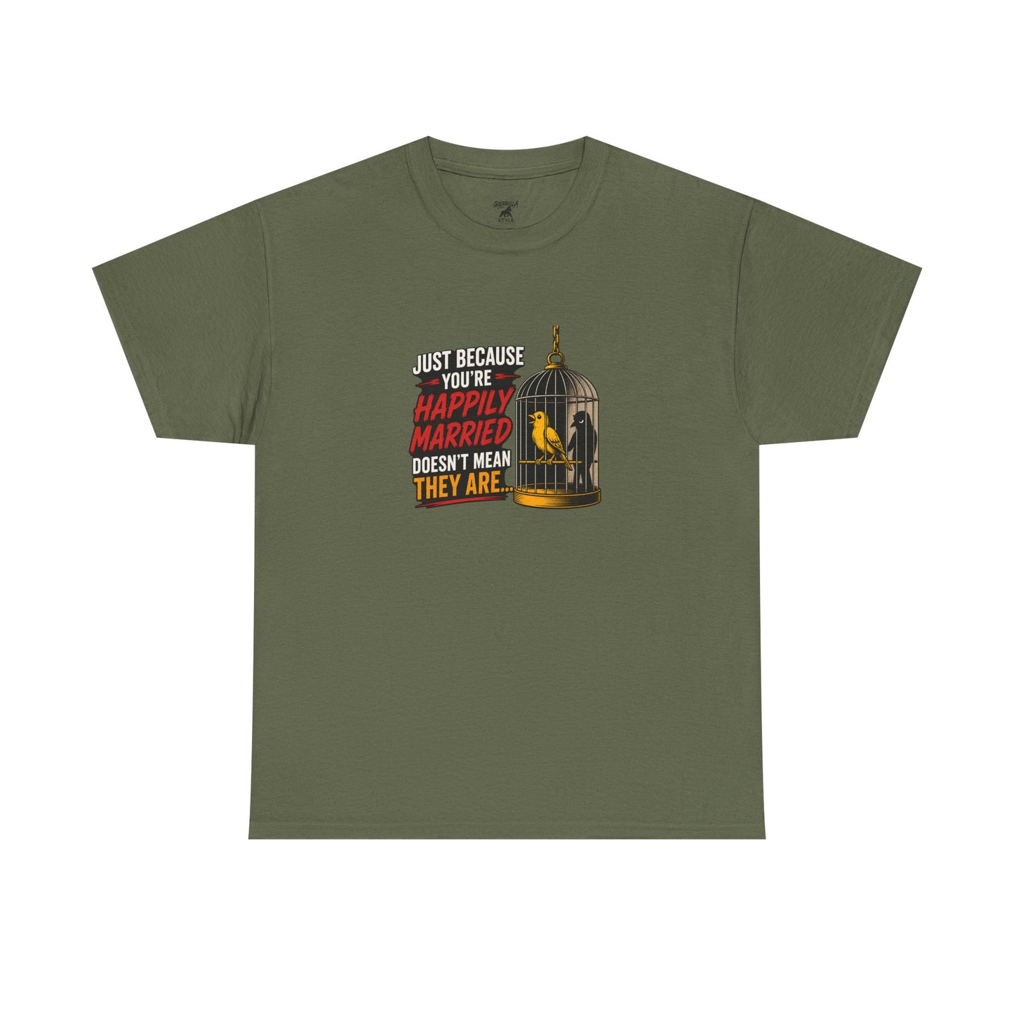 Happily Married - Unisex Heavy Cotton Tee