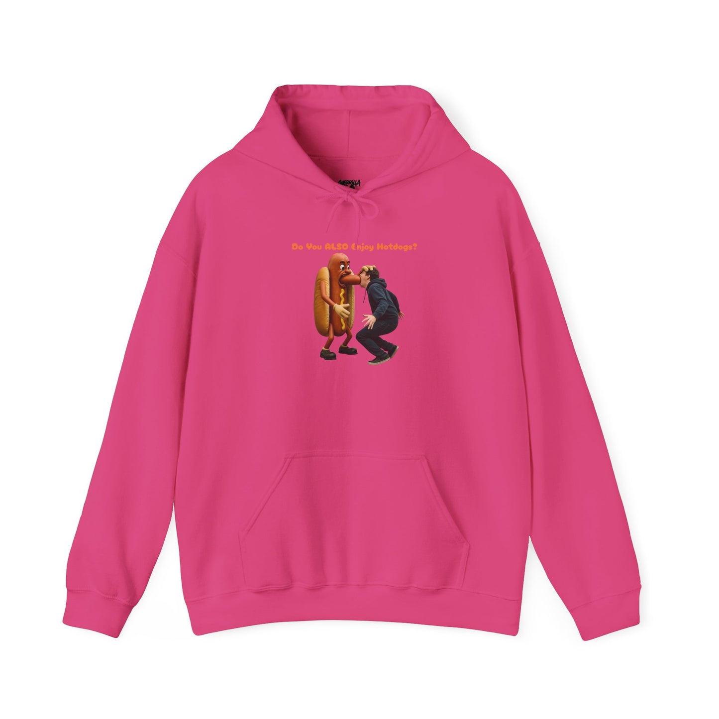 Man Eats Hotdog! - Unisex Heavy Blend Hooded Sweatshirt
