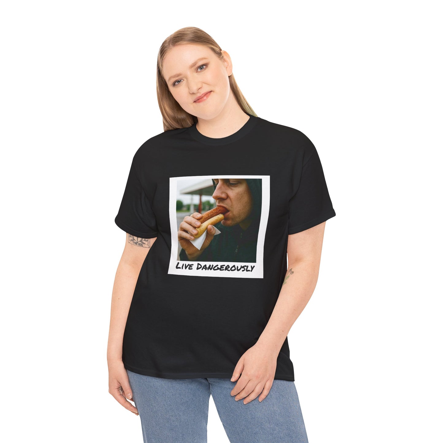 Live Dangerously - Unisex Graphic Print T-Shirt