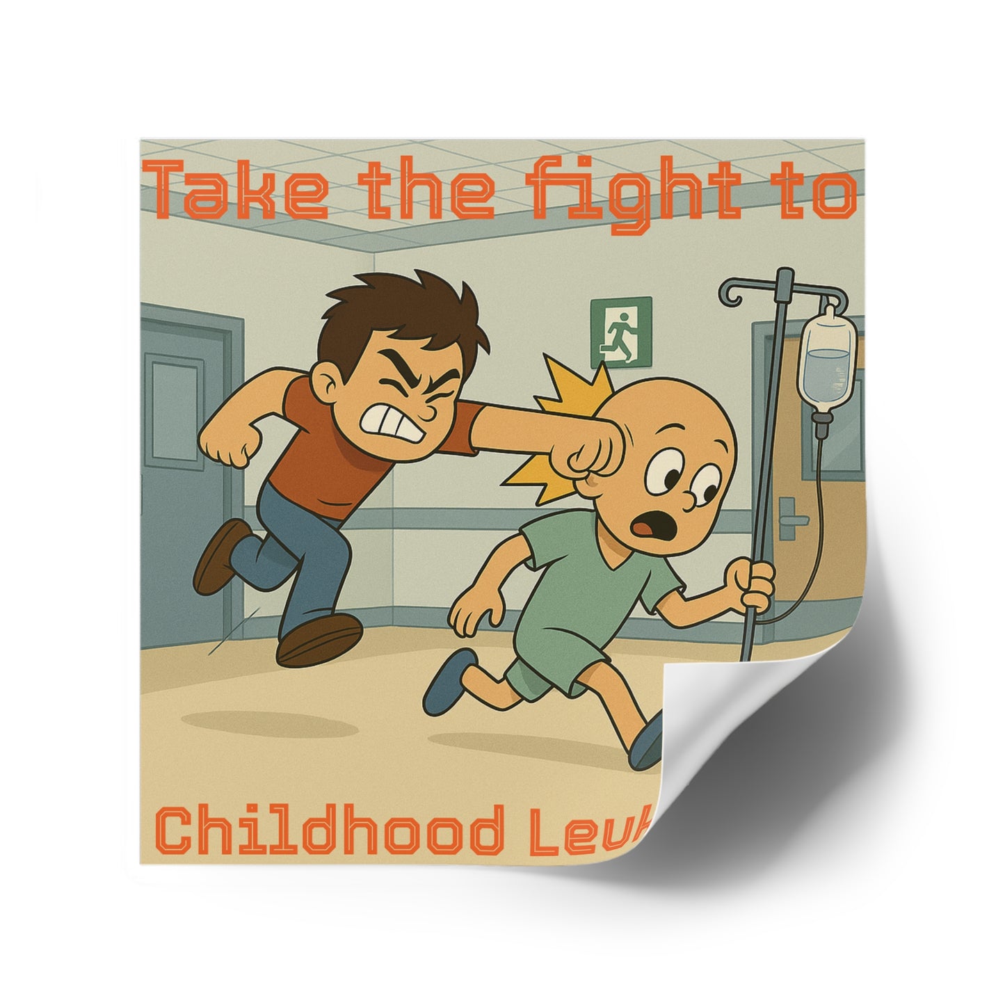 Childhood Leukemia Awareness - Square Sticker