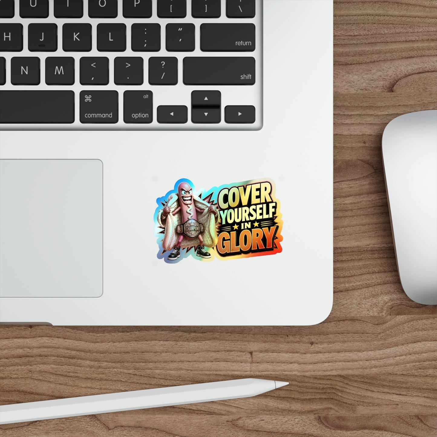 Cover in Glory - Holographic Die-cut Stickers