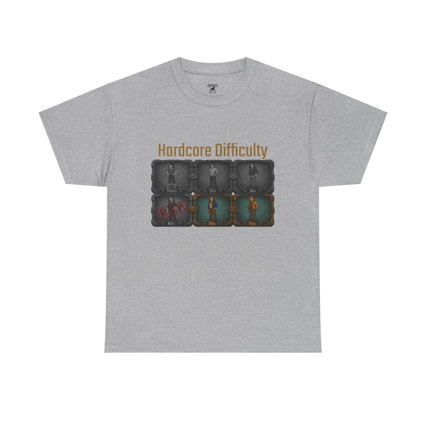 Hardcore Difficulty - Unisex Heavy Cotton Tee
