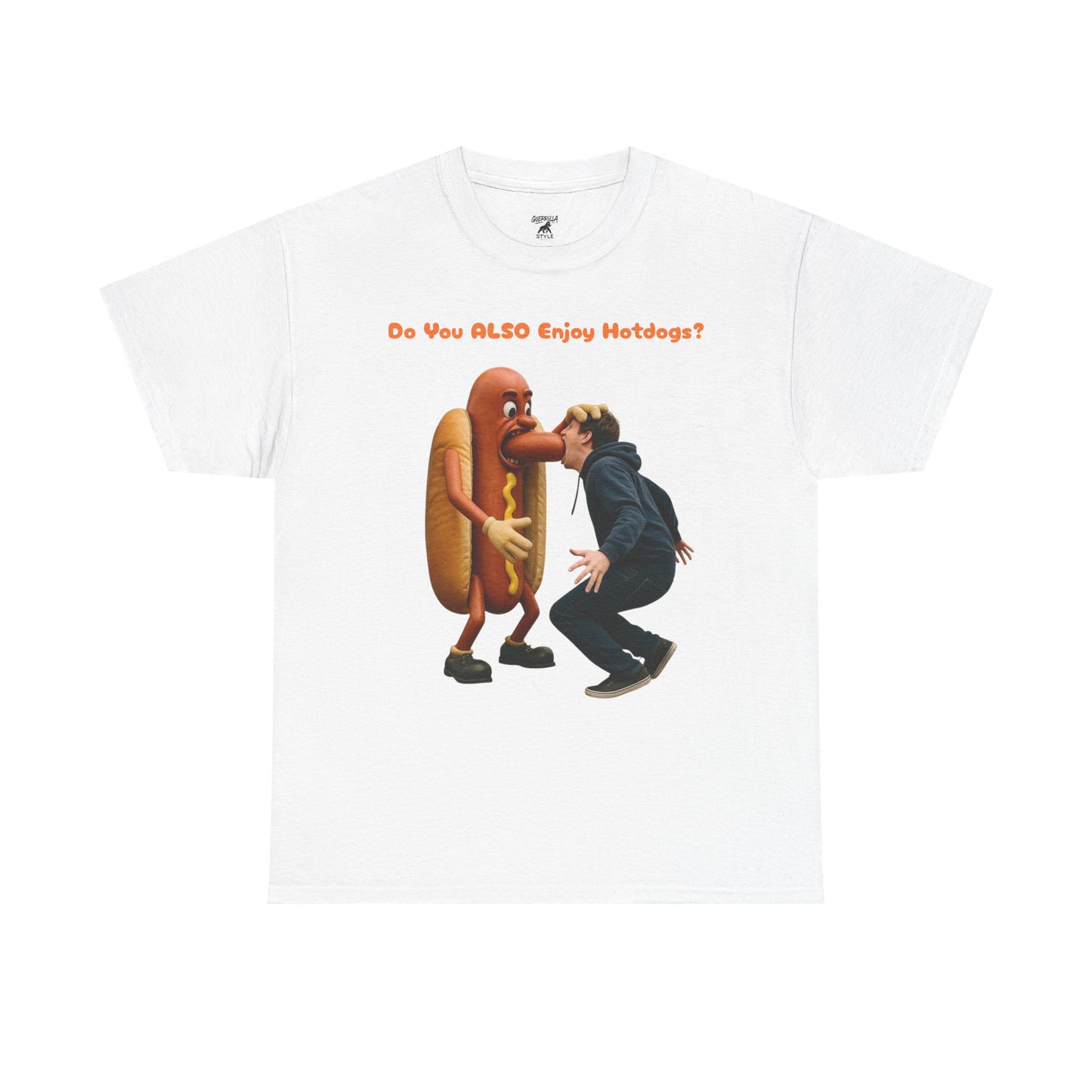 Man Eats Hotdog! - T-Shirt