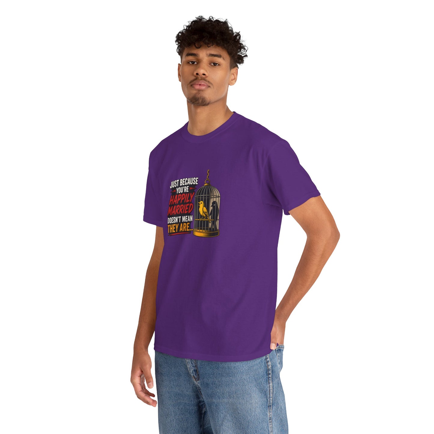 Happily Married - Unisex Heavy Cotton Tee