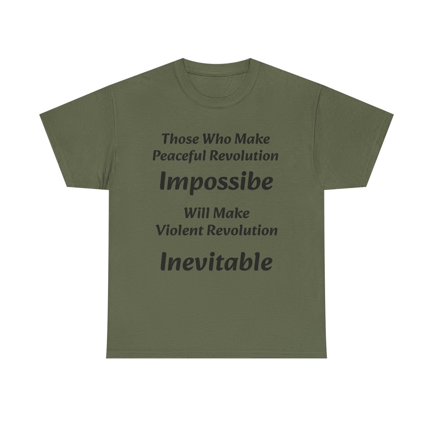 Peaceful Revolution - Unisex Heavy Cotton Tee