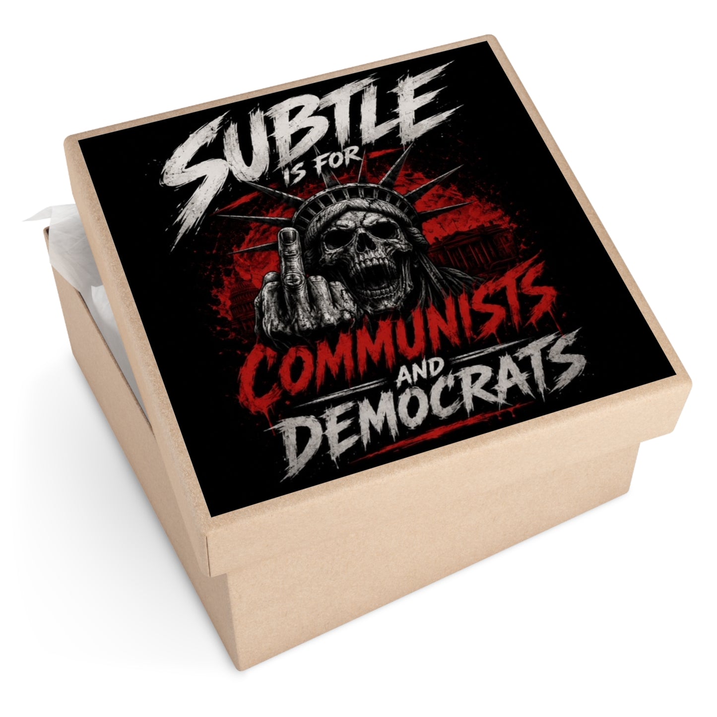 Subtle - Square Vinyl Stickers