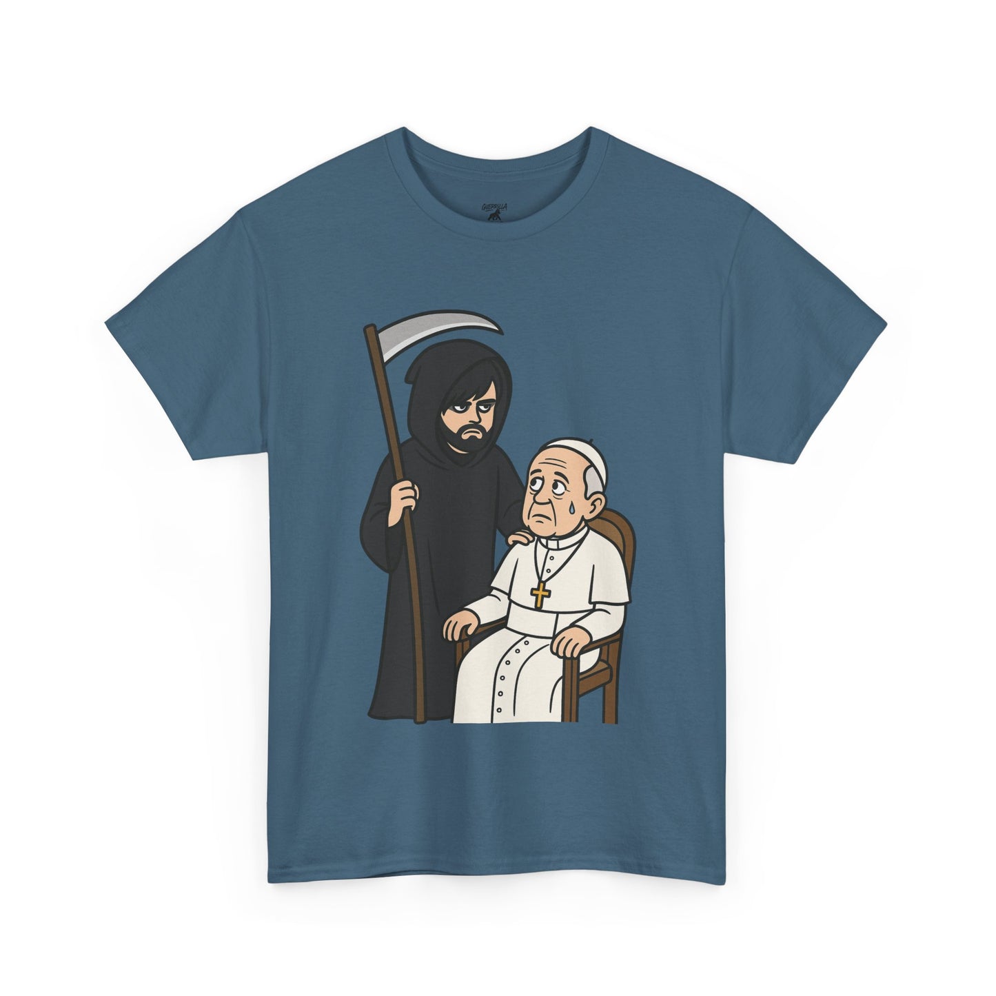Grim Reaper and The Pope - Unisex Heavy Cotton Tee