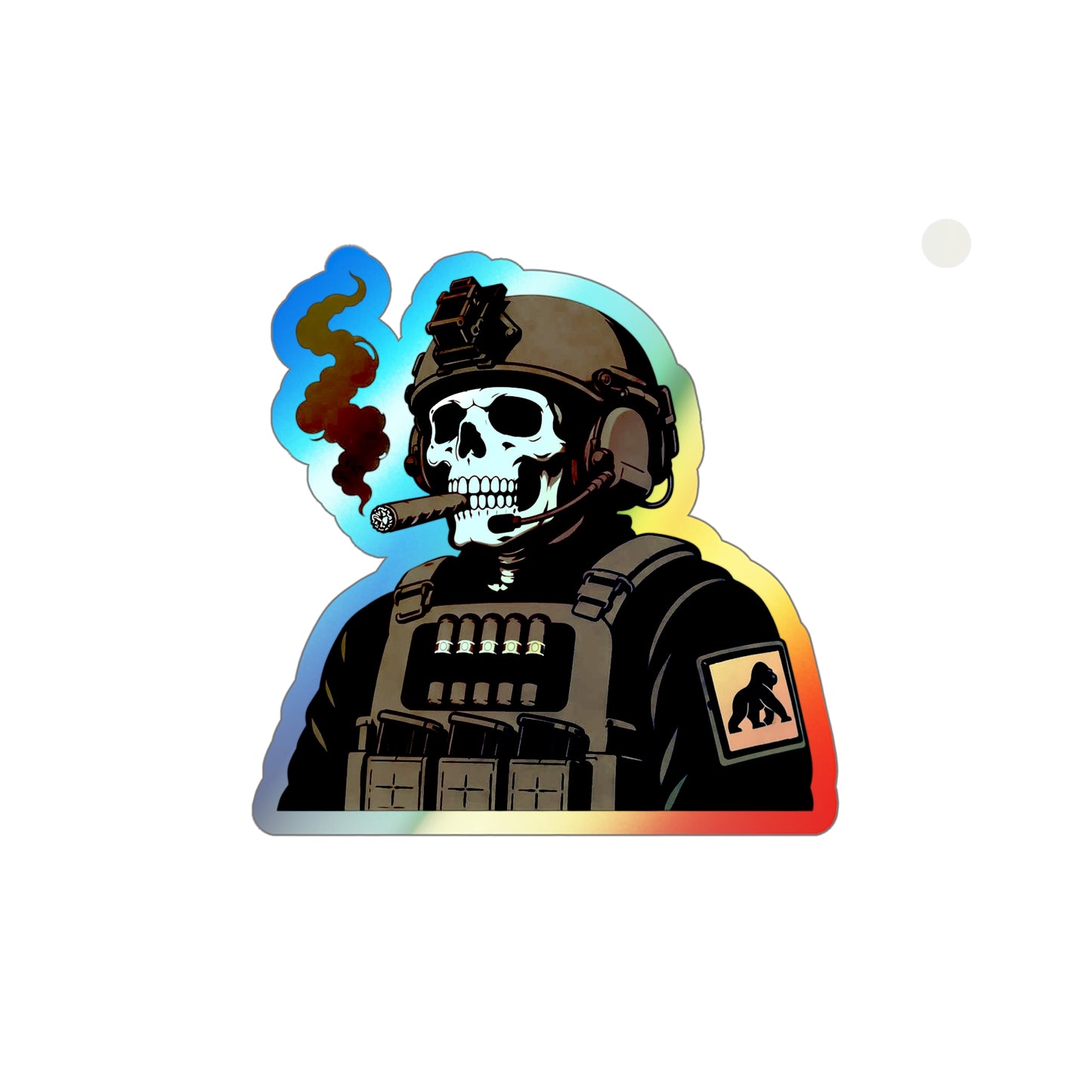 Tactical Smoke - Holographic Die-cut Stickers