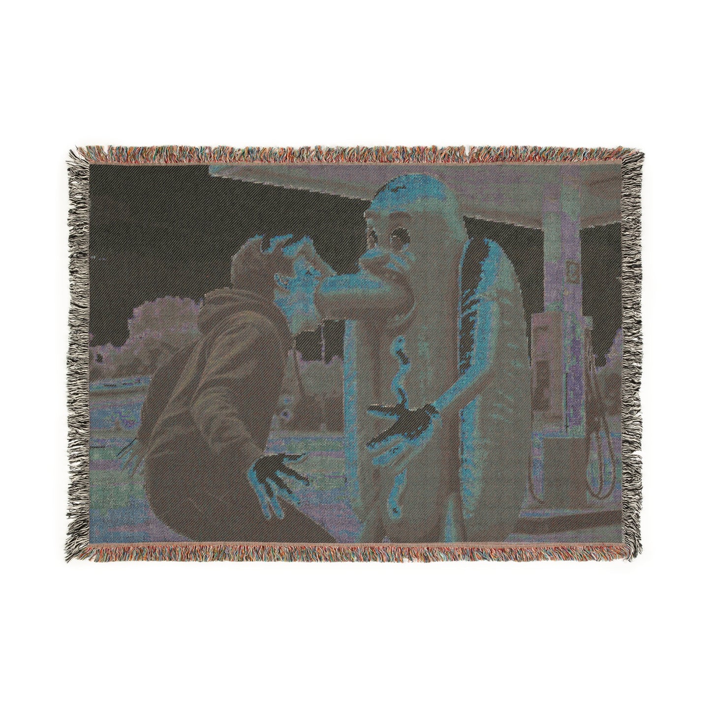 Man Eats Hotdog! - Woven Blanket