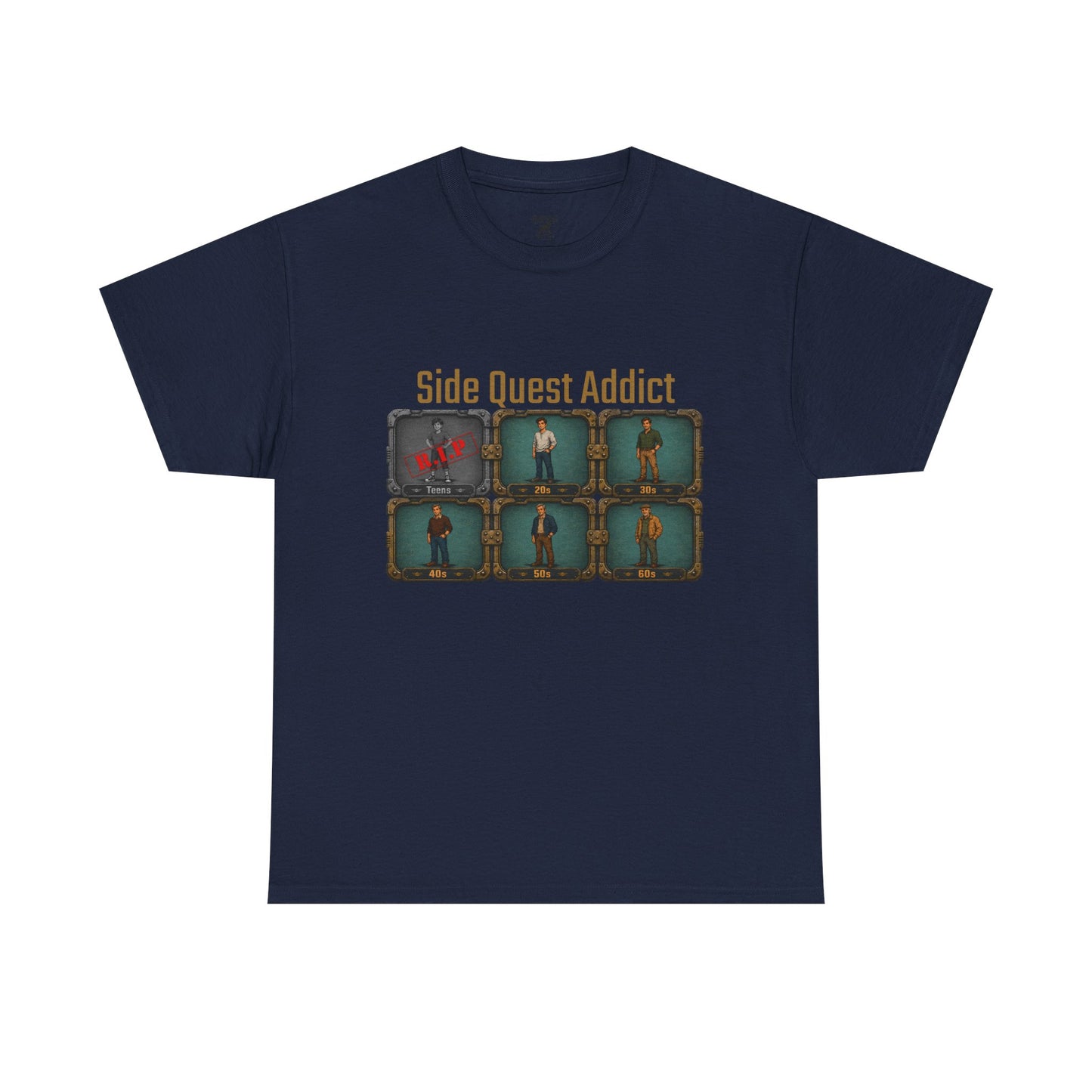 Side Quest Addict - Unisex Heavy Cotton Tee
