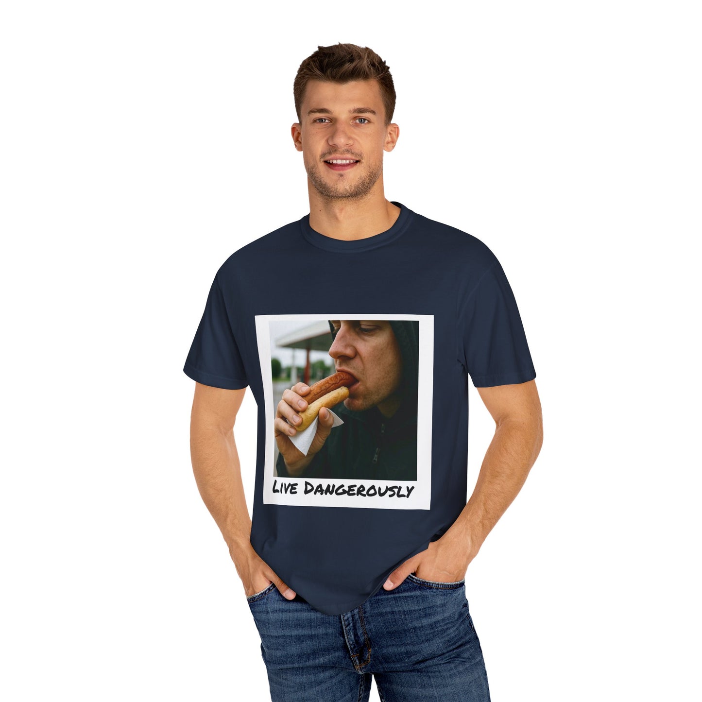 Live Dangerously - Unisex Graphic Print T-Shirt