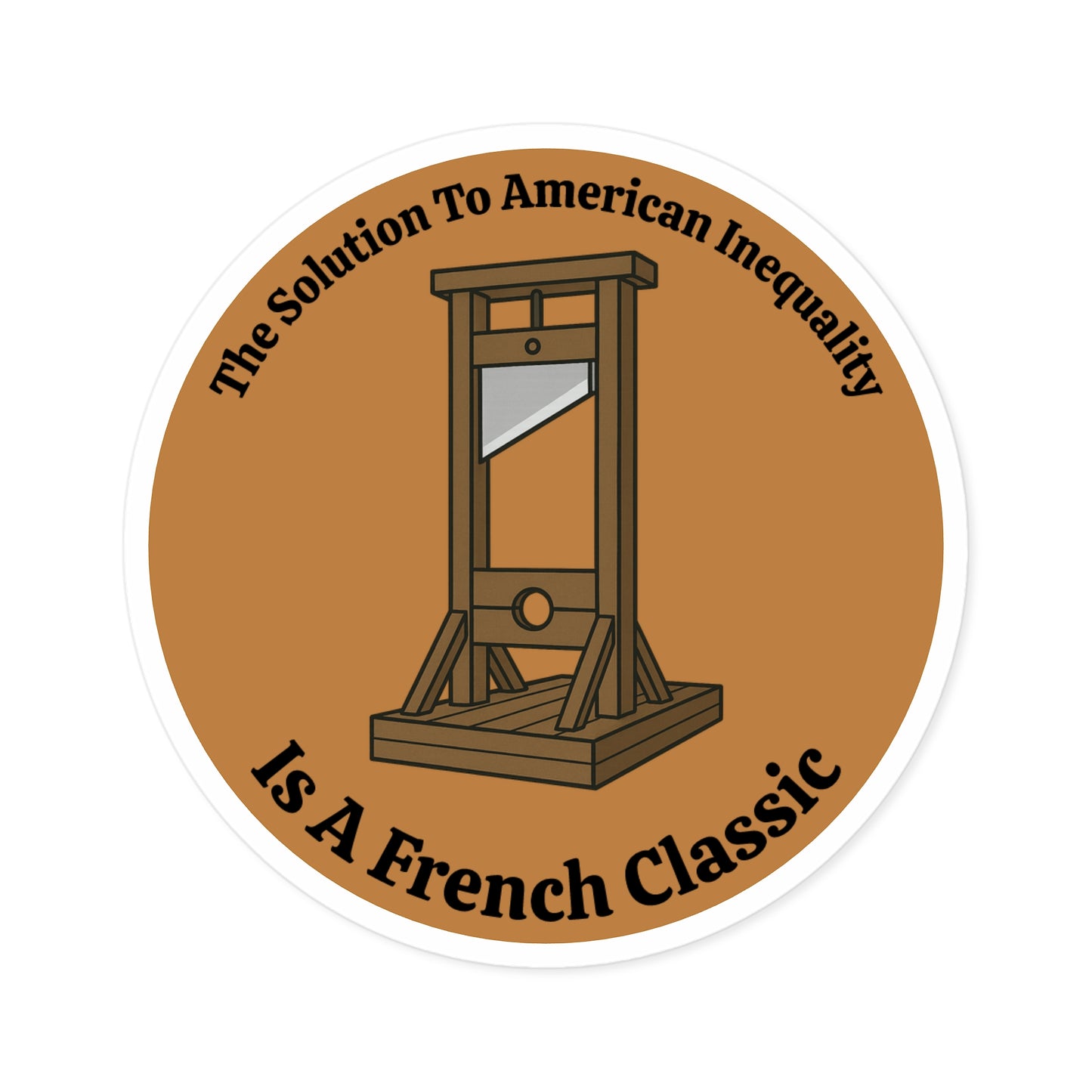 French Classic - Round Vinyl Sticker
