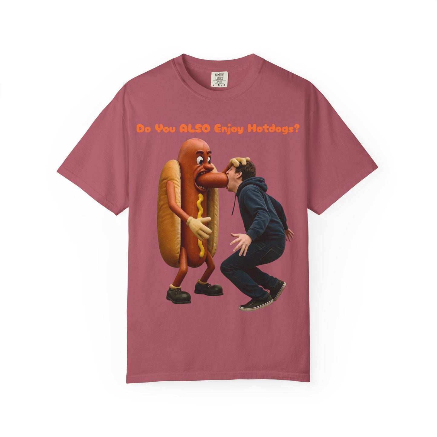 Man Eats Hotdog! - T-Shirt