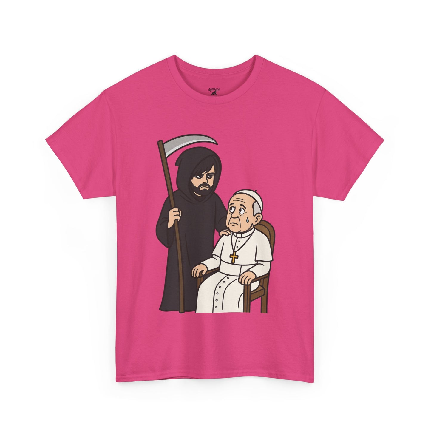 Grim Reaper and The Pope - Unisex Heavy Cotton Tee