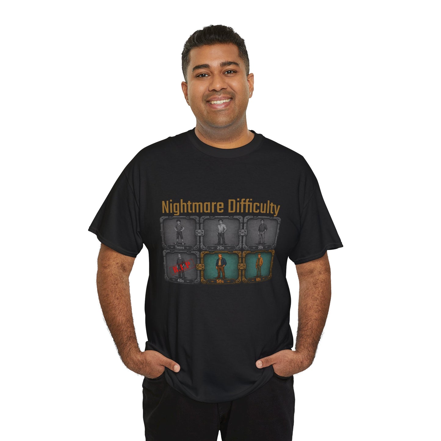 Nightmare Difficulty - Unisex Heavy Cotton Tee