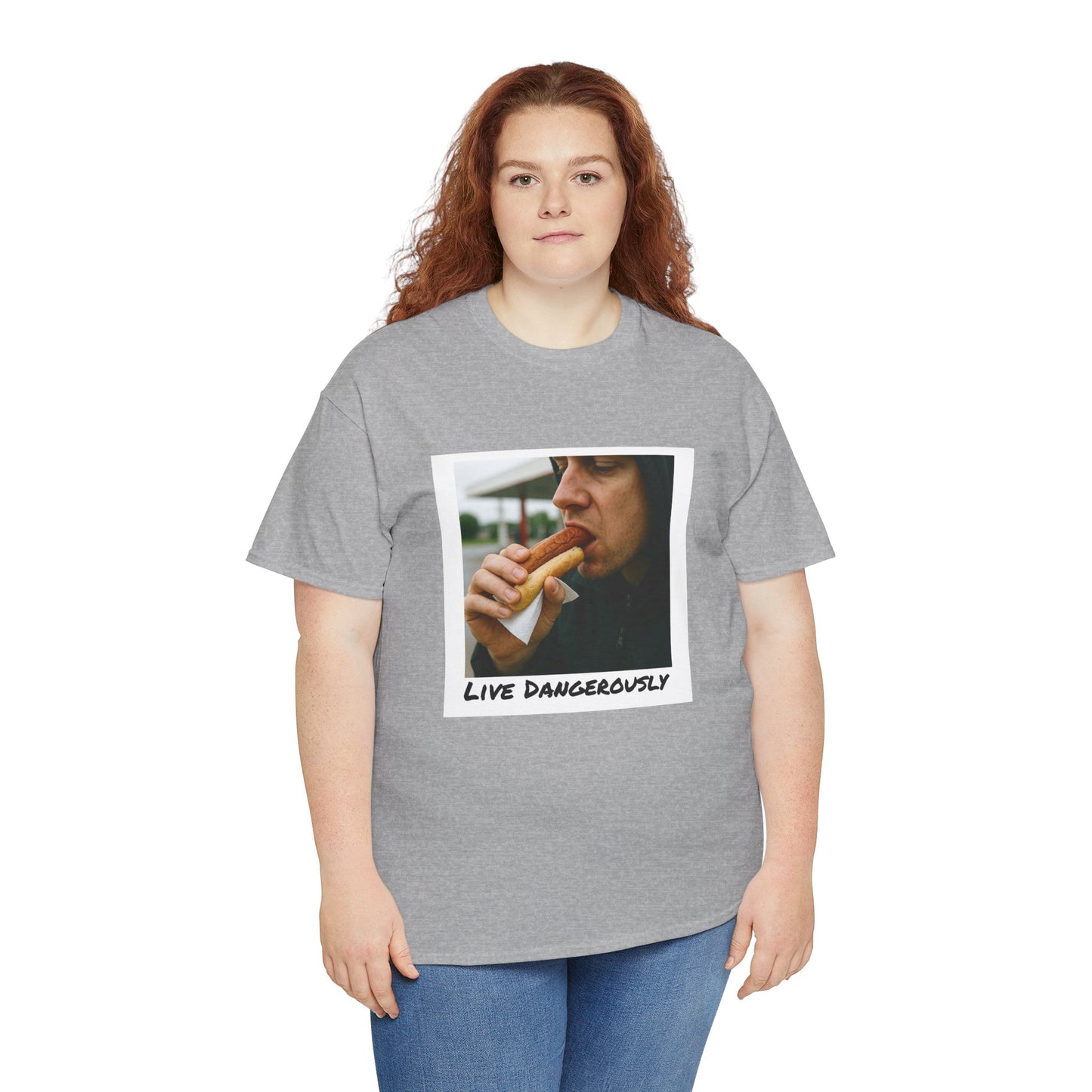 Live Dangerously - Unisex Graphic Print T-Shirt