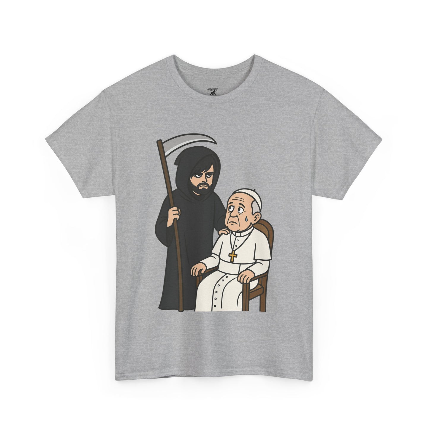 Grim Reaper and The Pope - Unisex Heavy Cotton Tee
