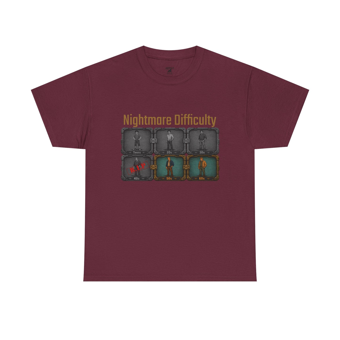 Nightmare Difficulty - Unisex Heavy Cotton Tee