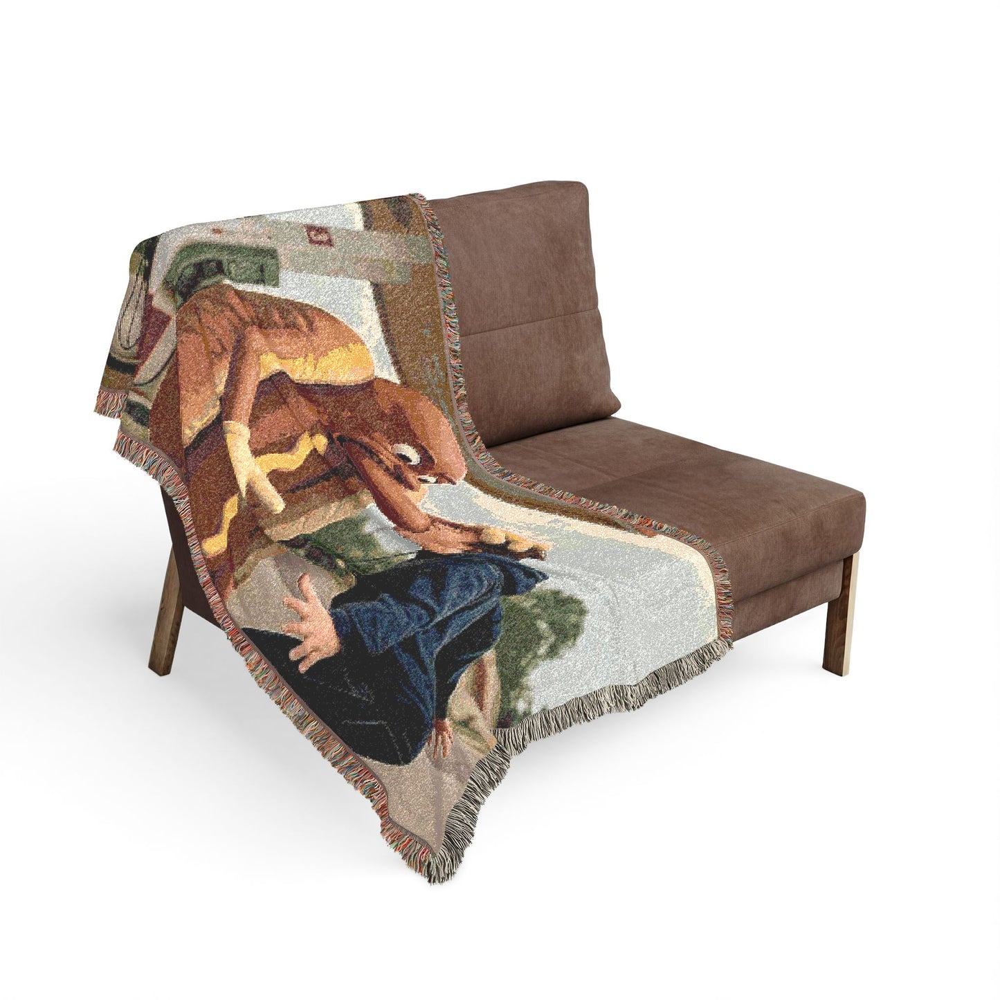 Man Eats Hotdog! - Woven Blanket