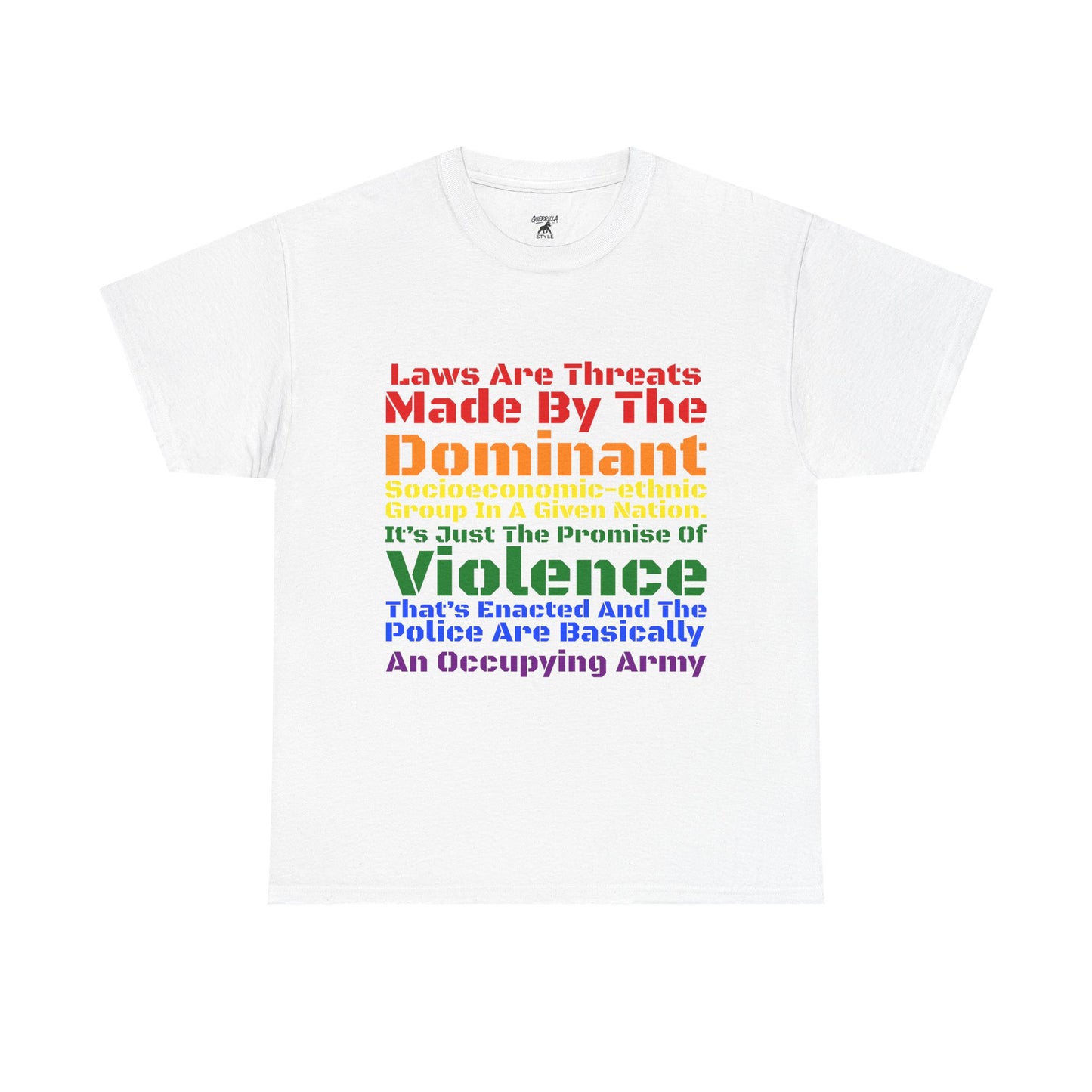 Laws Are Threats - Unisex Heavy Cotton Tee