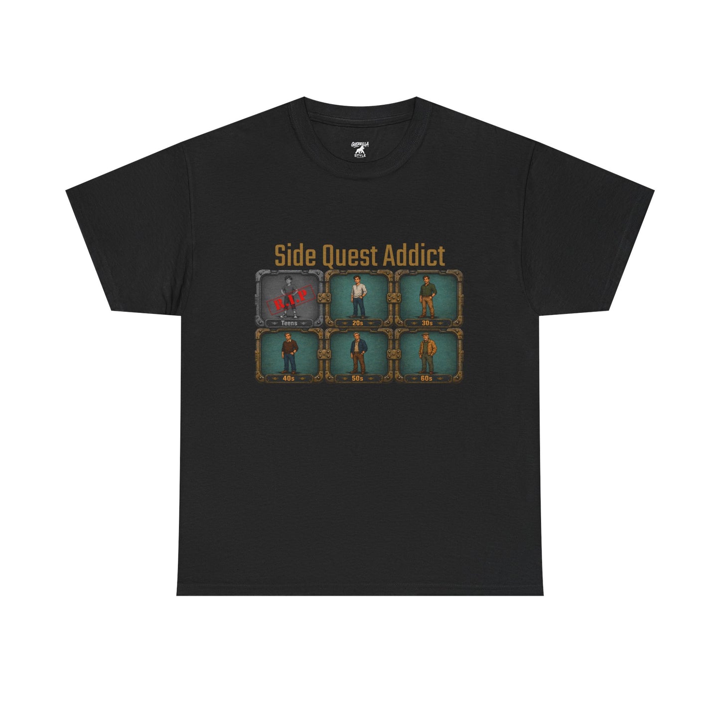Side Quest Addict - Unisex Heavy Cotton Tee