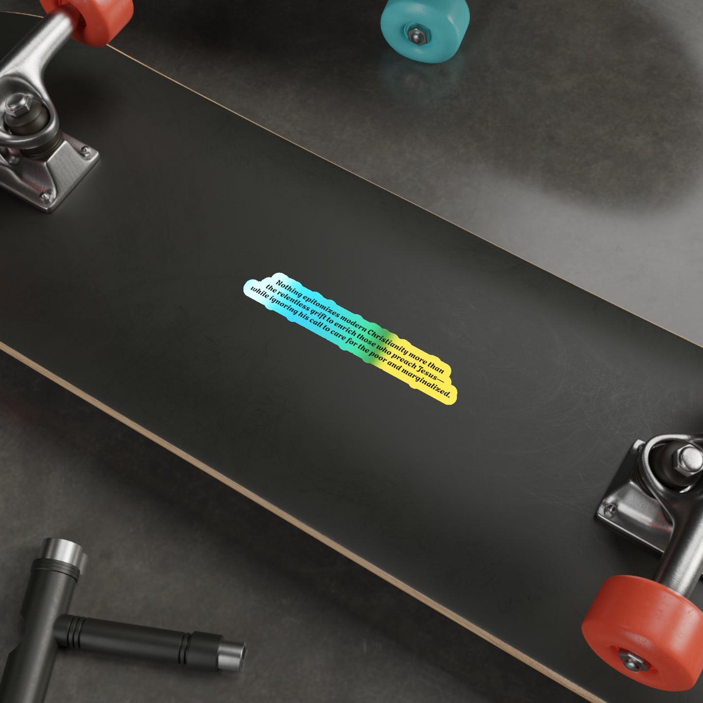 Relentless Grift - Holographic Die-cut Sticker