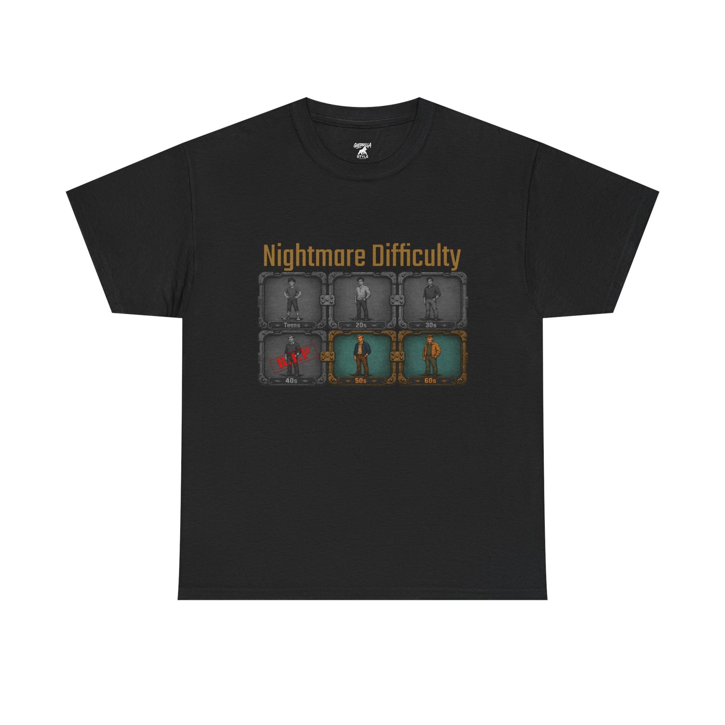 Nightmare Difficulty - Unisex Heavy Cotton Tee