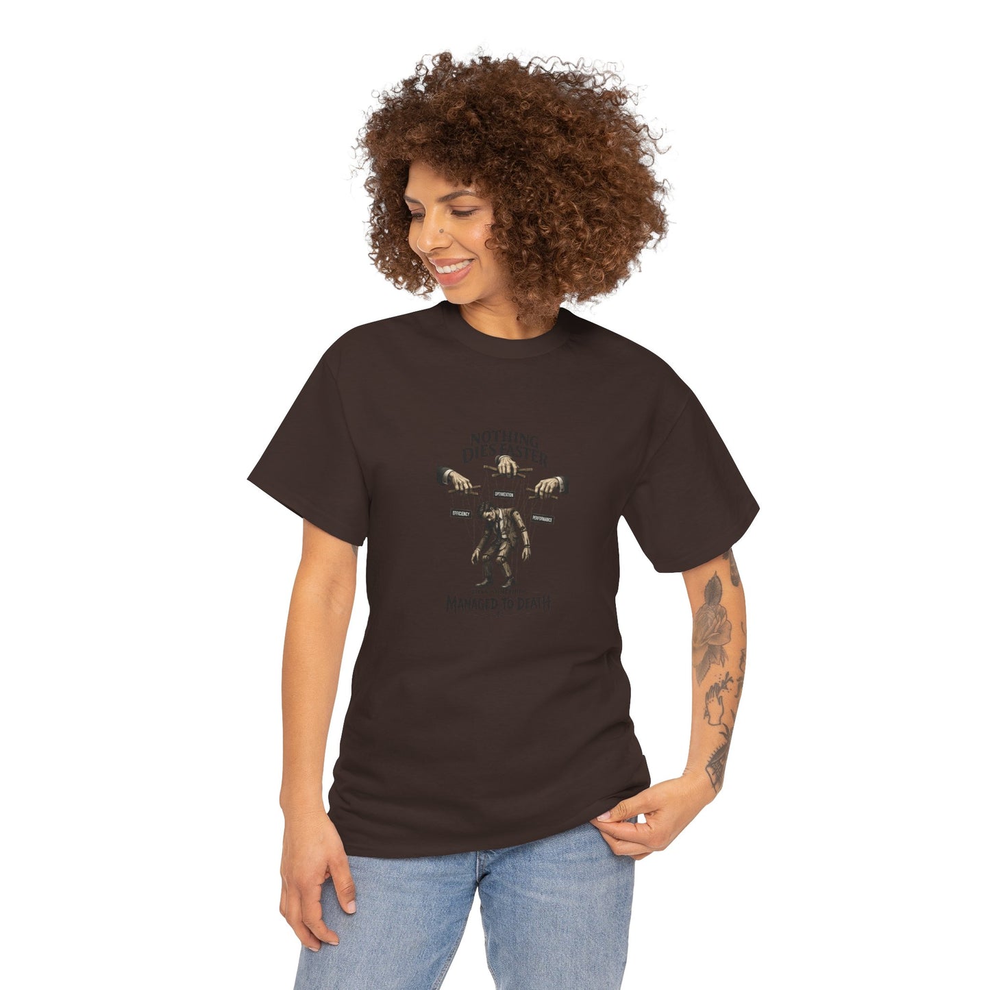 Managed to Death - Unisex Heavy Cotton Tee