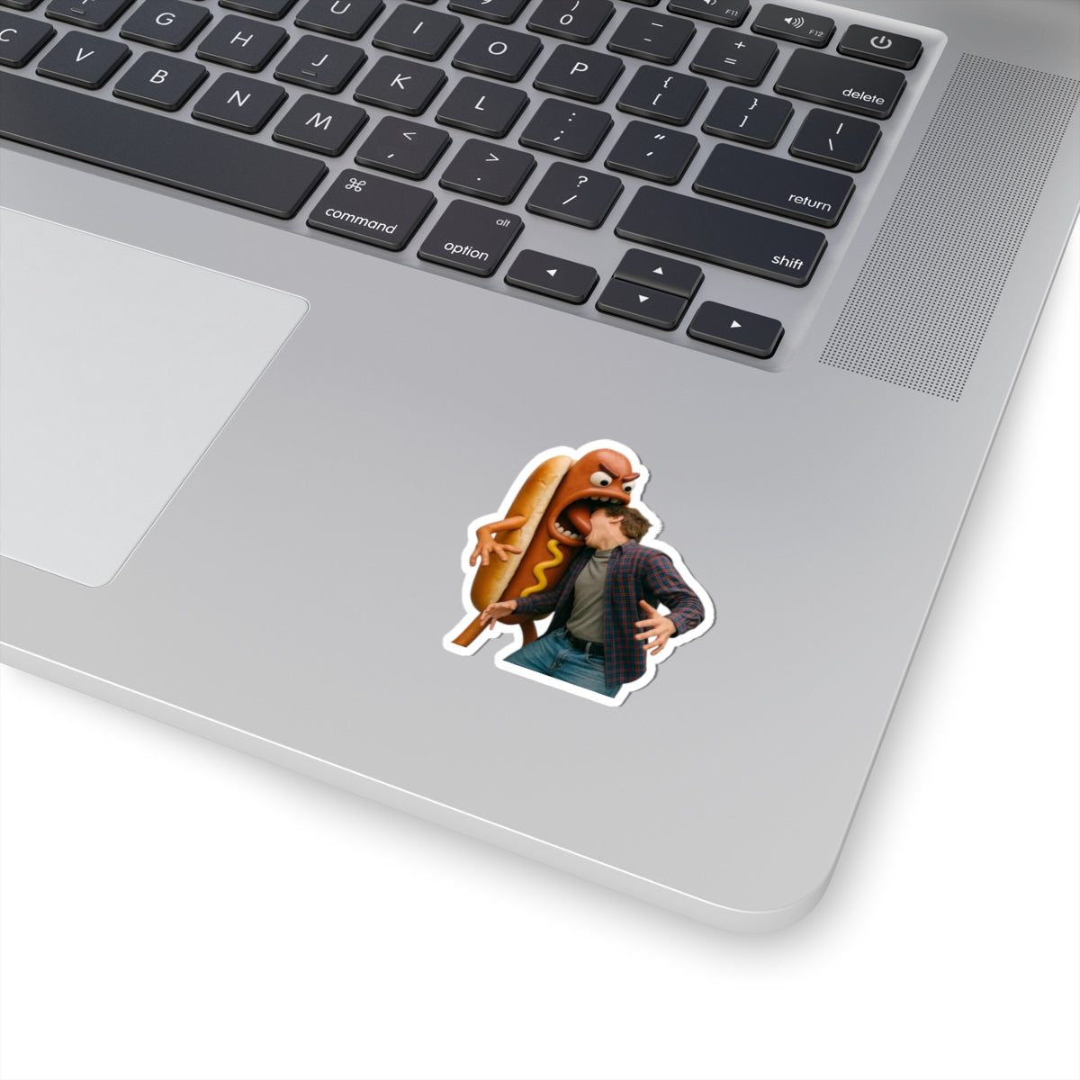 Hotdog Eats Man! - Kiss-Cut Stickers