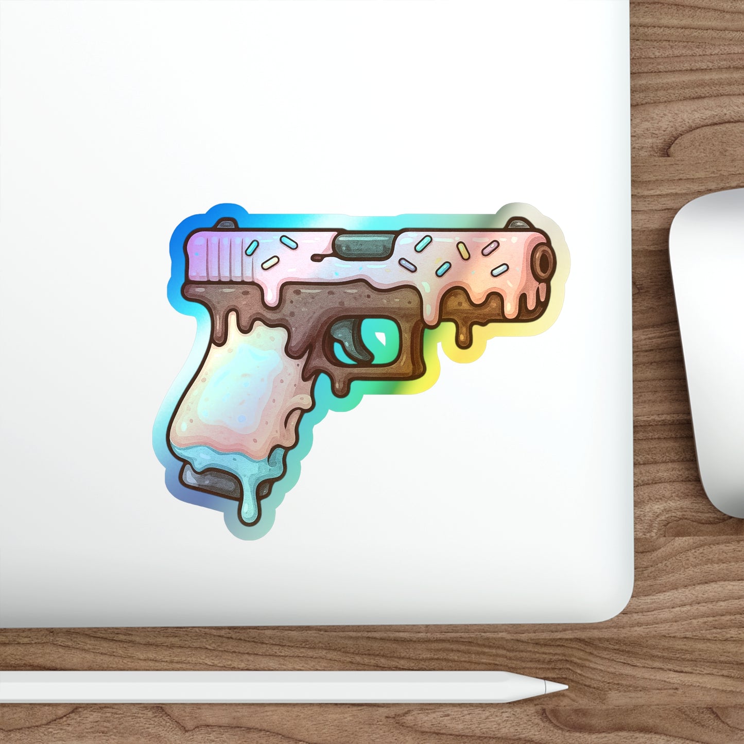 Sweet Treats Glock - Holographic Die-Cut Stickers