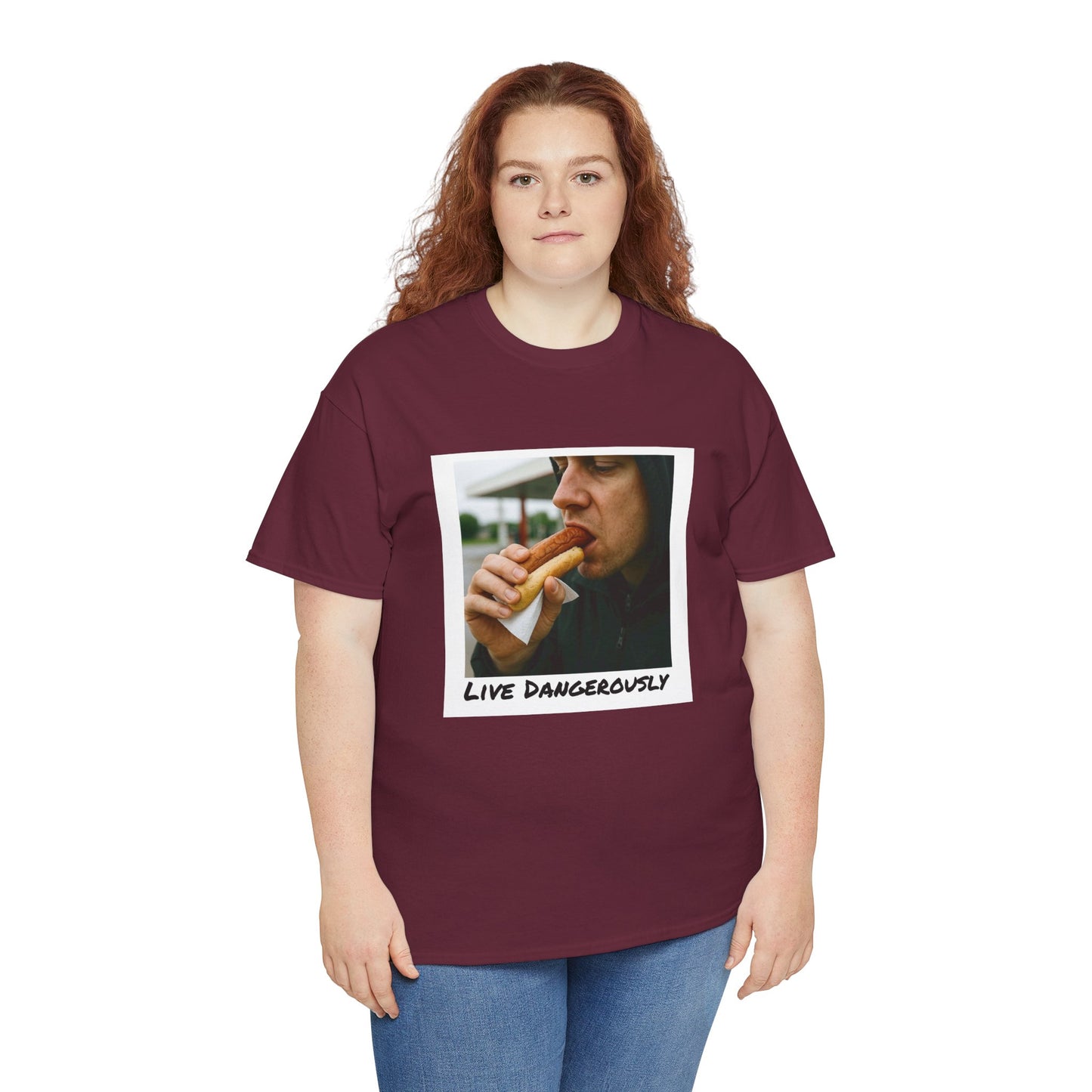 Live Dangerously - Unisex Graphic Print T-Shirt