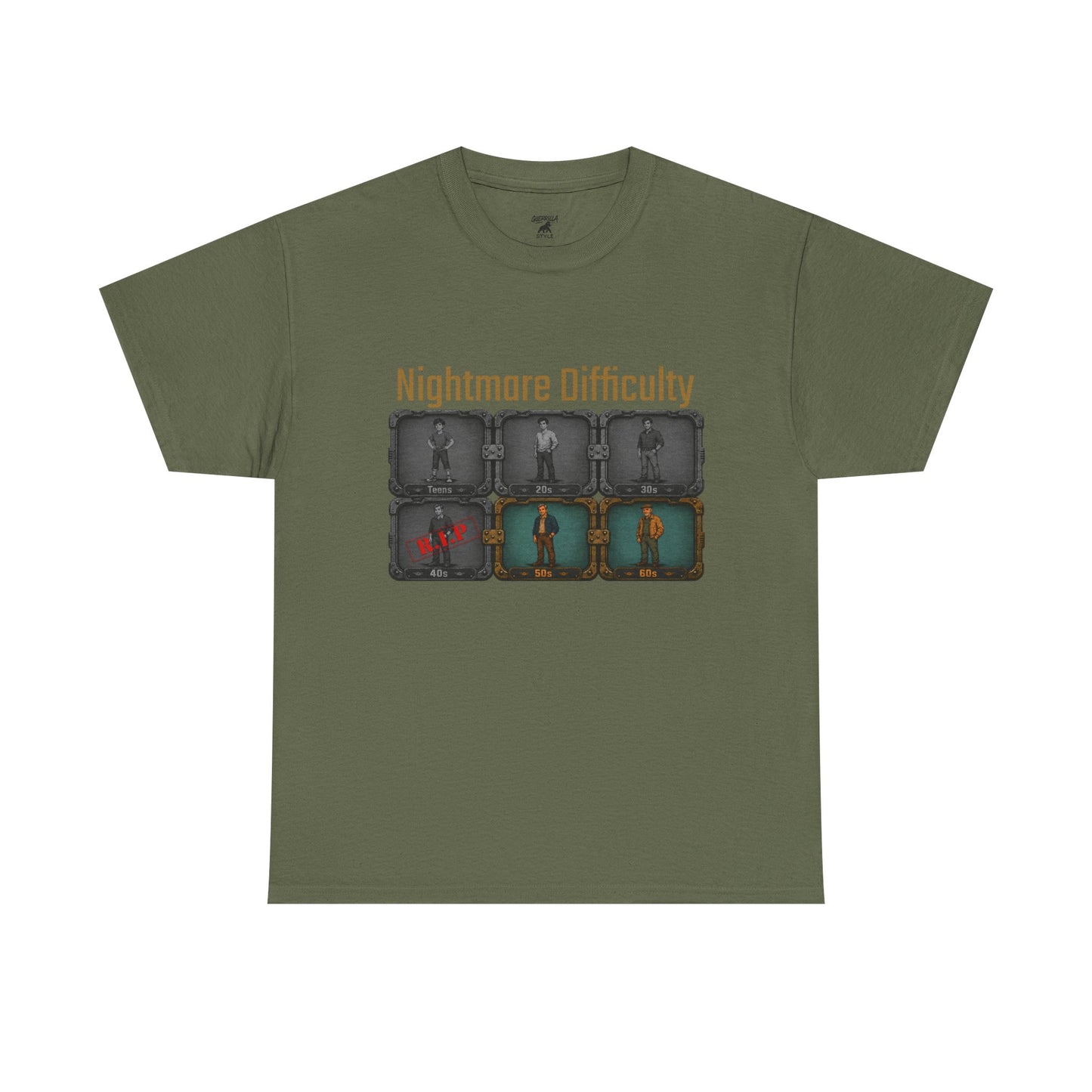 Nightmare Difficulty - Unisex Heavy Cotton Tee