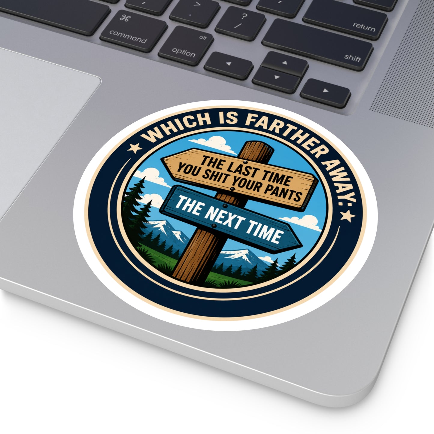Which is Further - Round Stickers